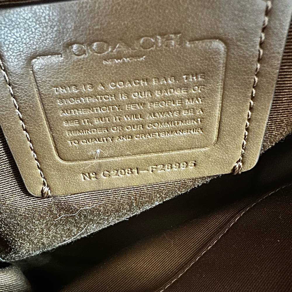 Mini coach Charlie Backpack Bag In Pebble Leather Saddle - Picture 7 of 13